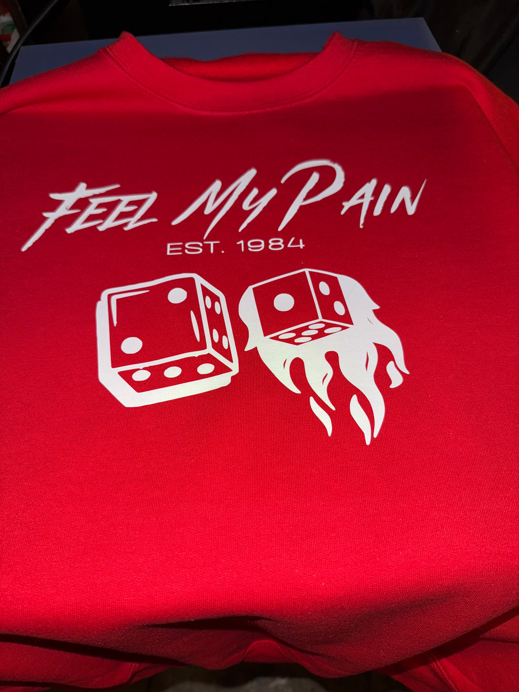 DICE CREW-NECK SWEATER