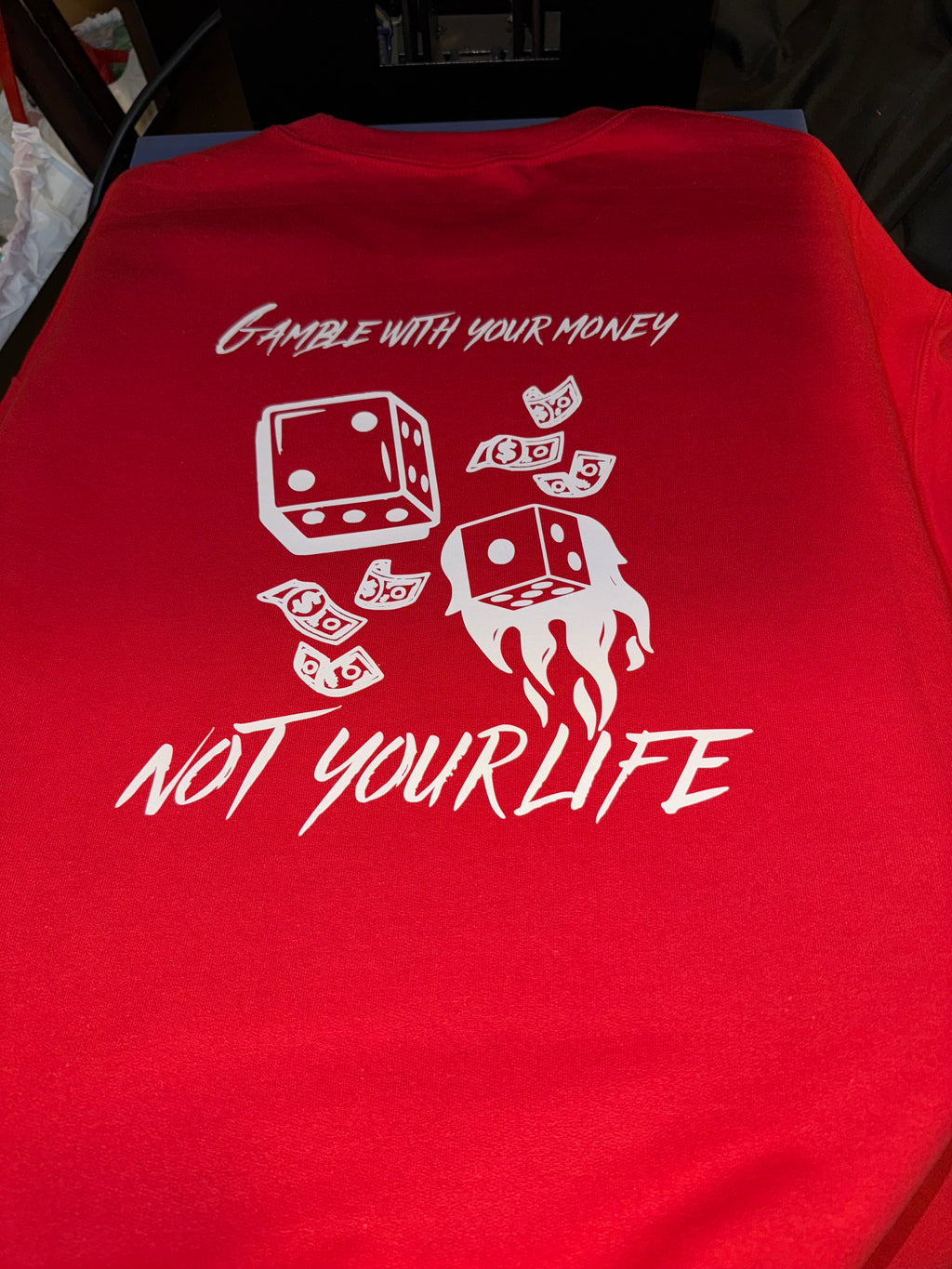 DICE CREW-NECK SWEATER